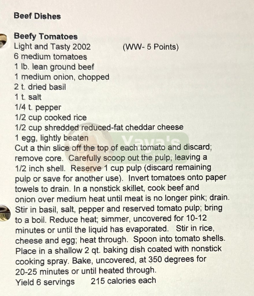 beefy tomatoes recipe card