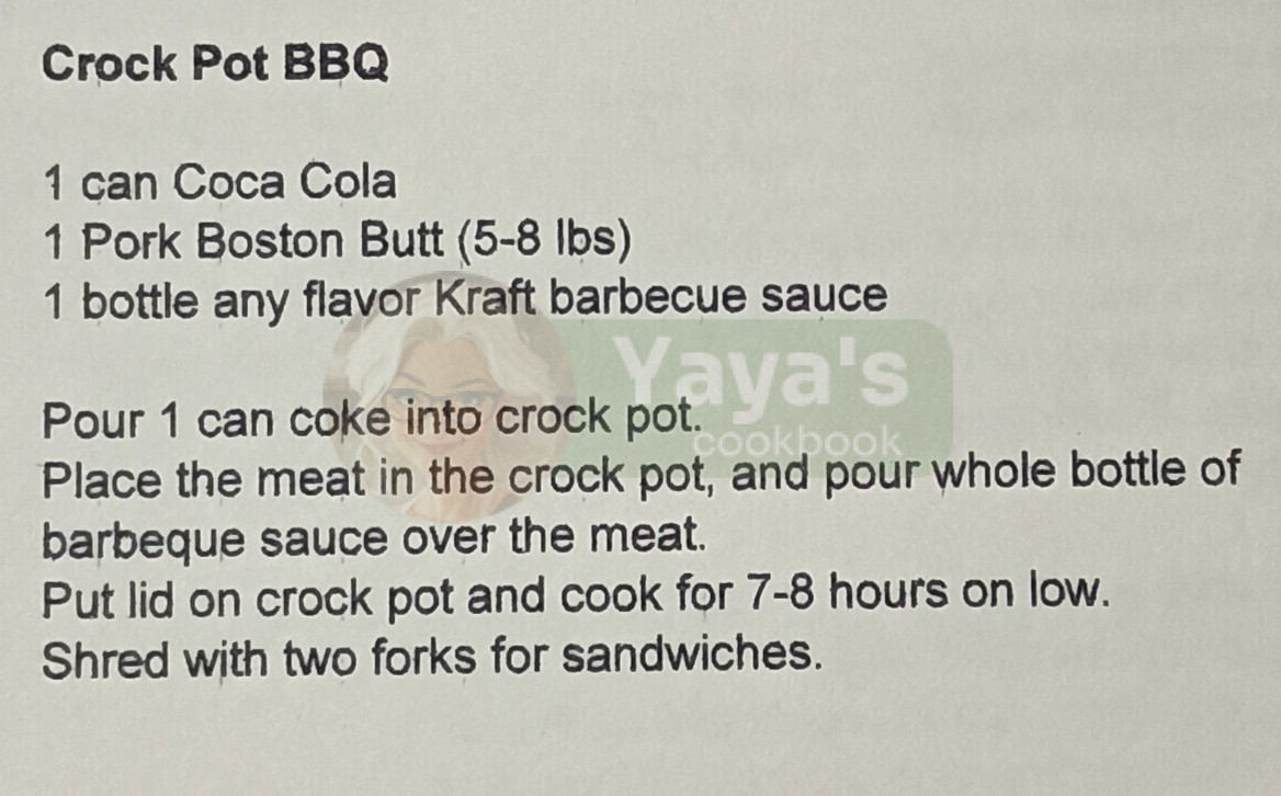 Crock Pot BBQ