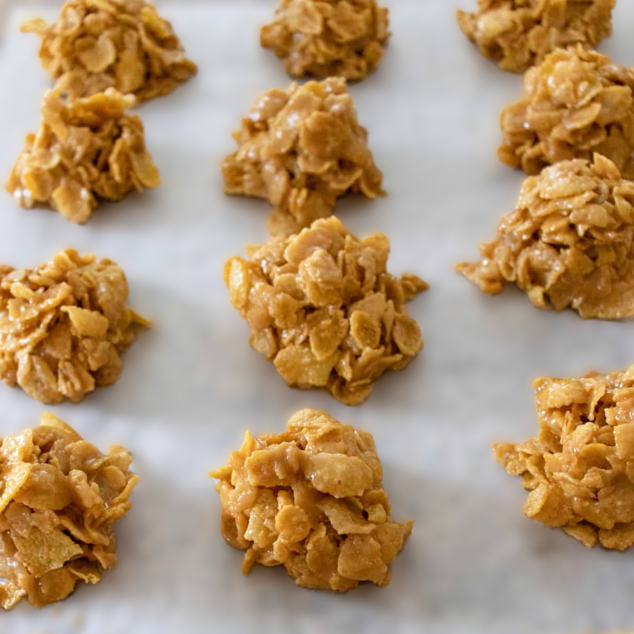 No-Bake-Peanut-Butter-Cornflake-Cookies